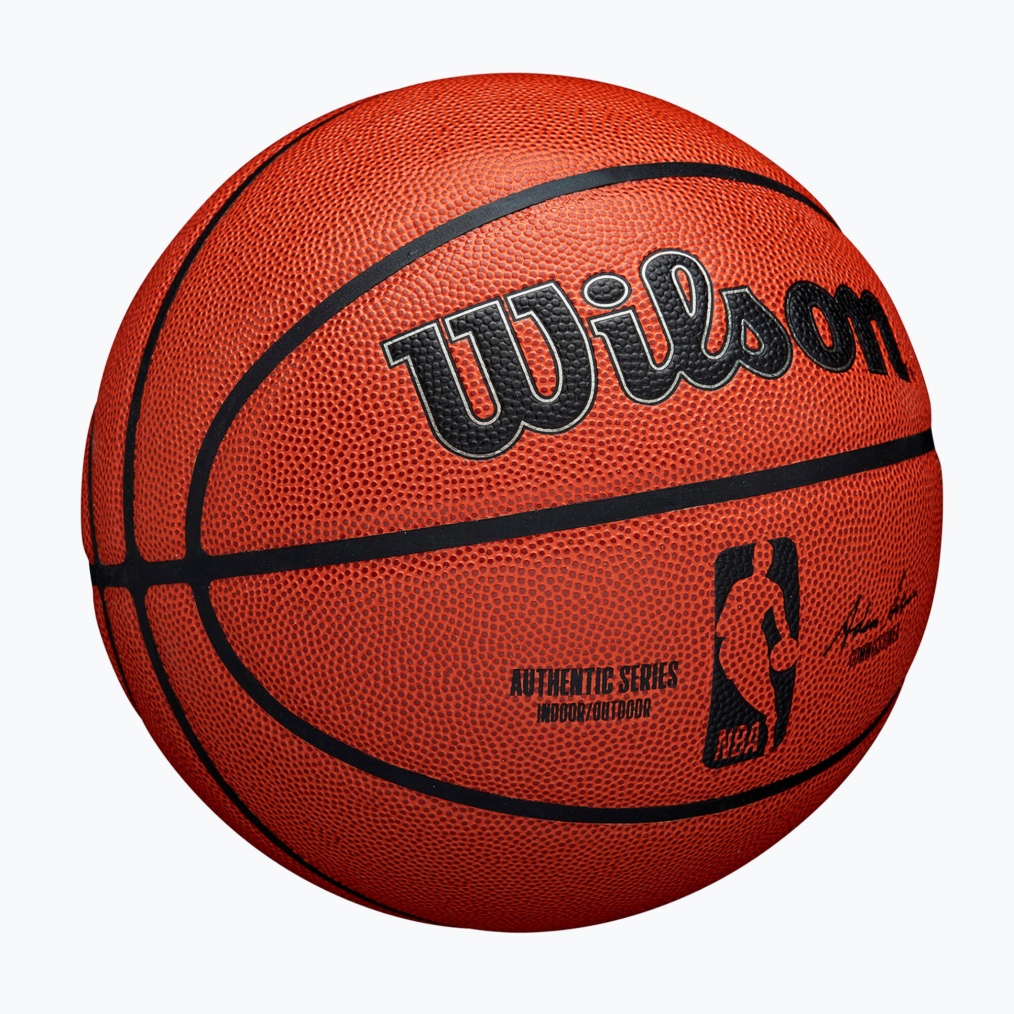 Piłka do koszykówki Wilson NBA Authentic Indoor Outdoor orange rozmiar 6 2/7