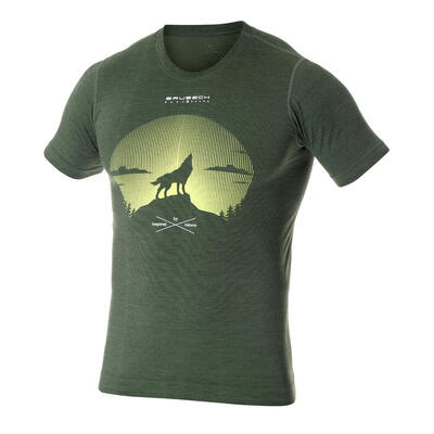 Hemd Brubeck Outdoor Wool Pro SS12650A-DARK GREEN-WOLF