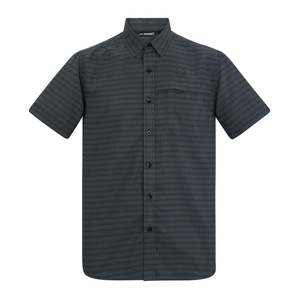 Mens Mindano Triangle ShortSleeved Shirt (Dark Storm)