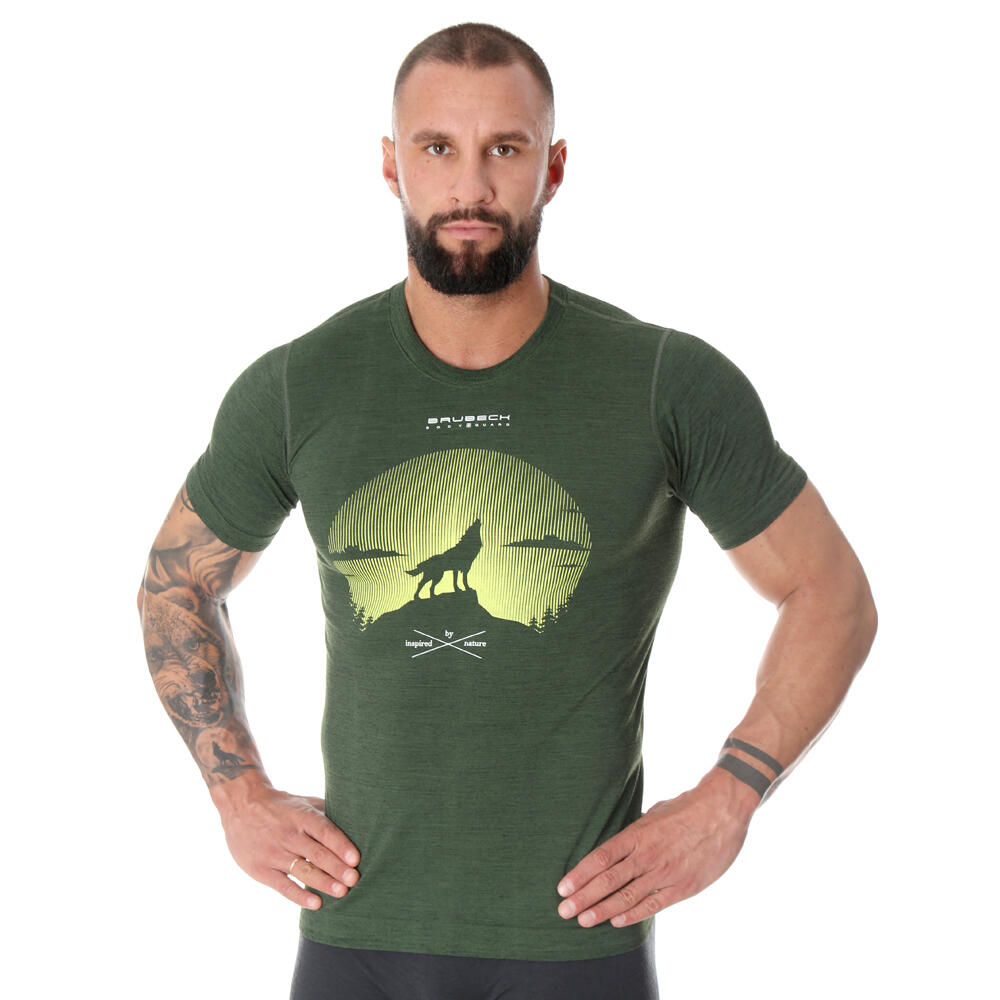 Koszulka turystyczna OUTDOOR WOOL PRO z wełną merino Męska 2/4