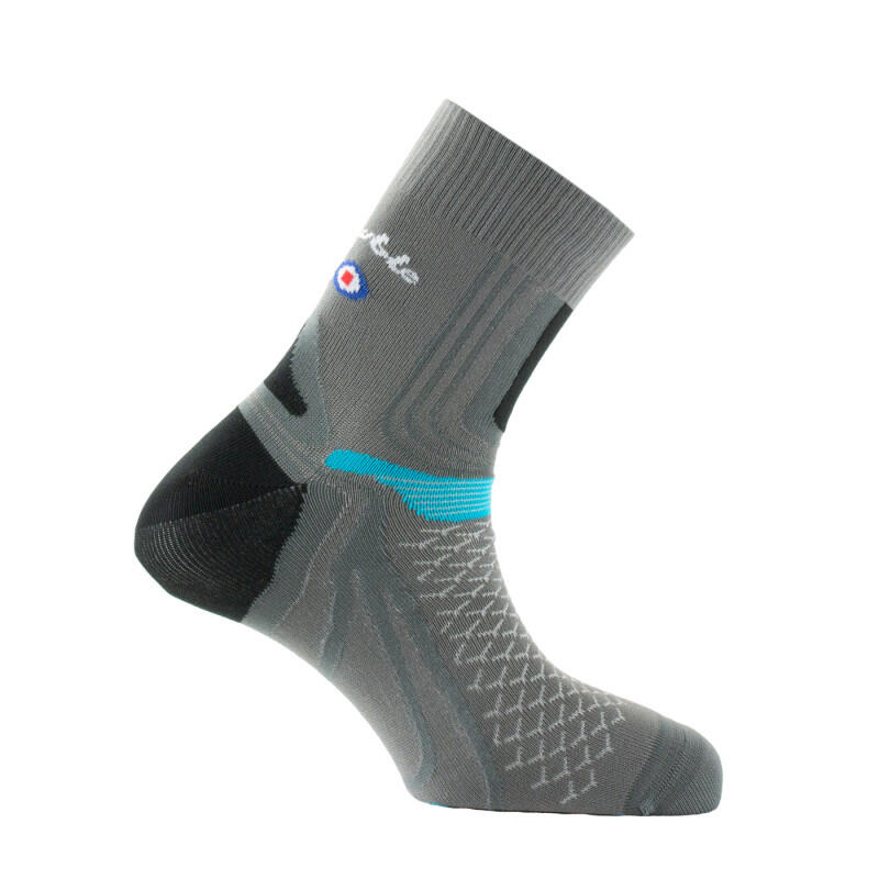 gris / turquoise