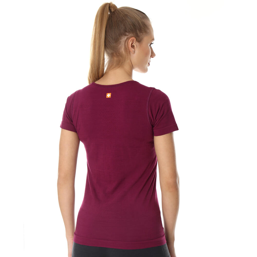 Koszulka turystyczna OUTDOOR WOOL PRO z wełną merino Damska 3/4