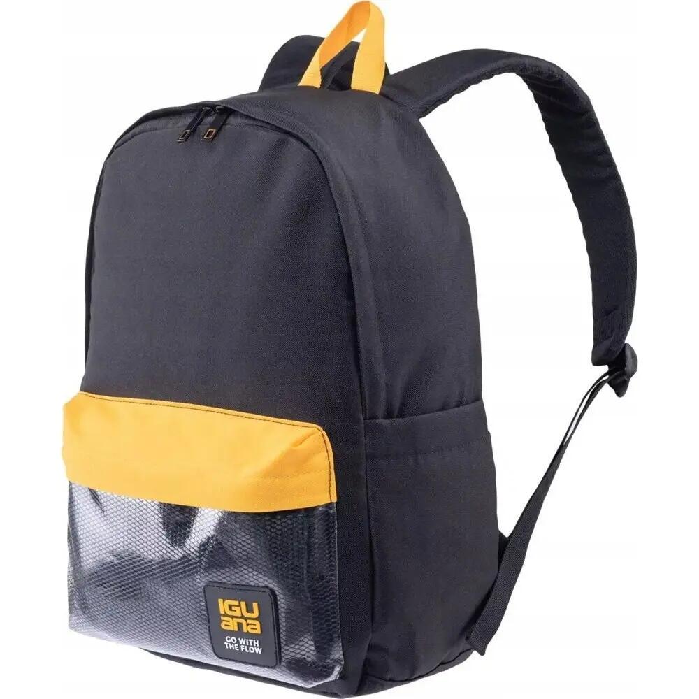 Mossin Polyester 15L Rugzak (Zwart/Kunstwerk Goud/Wit) 3/4