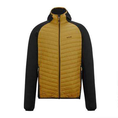 Heren andreson hybride jas (baksteen/zwart)