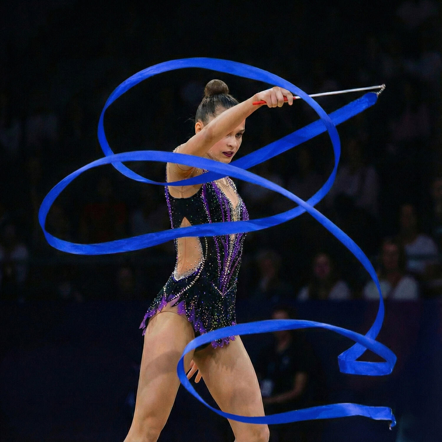Cinta Gimnasia Rítmica Carola Gelo 4M Azul 2/4