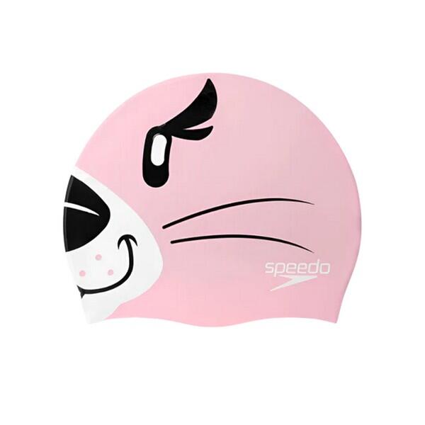 Gorro de Natación Perro para Niños/Niñas Flores, Blanco 2/2