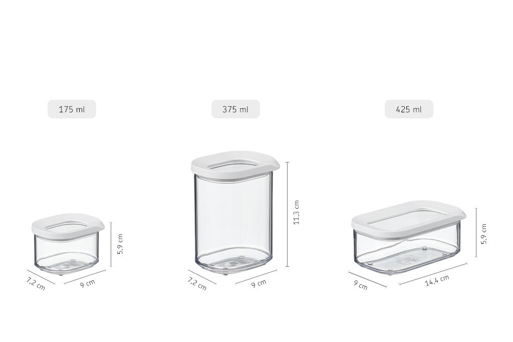 Mepal Modula Vorratsdosen - White 3/6