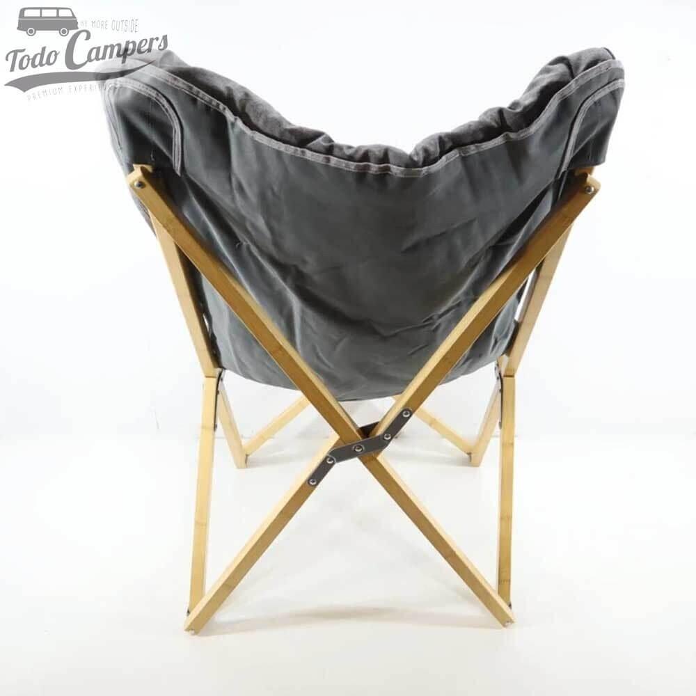 Sillón plegable tapizado Holiday Travel con estructura de bambú 6/7
