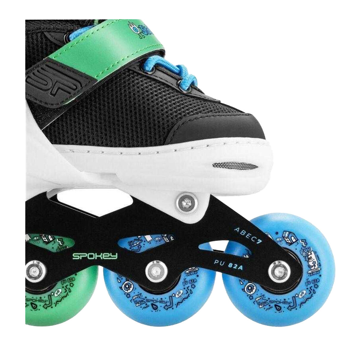 Patines en Línea Joy para Niños/Niñas Azul, Verde 3/4