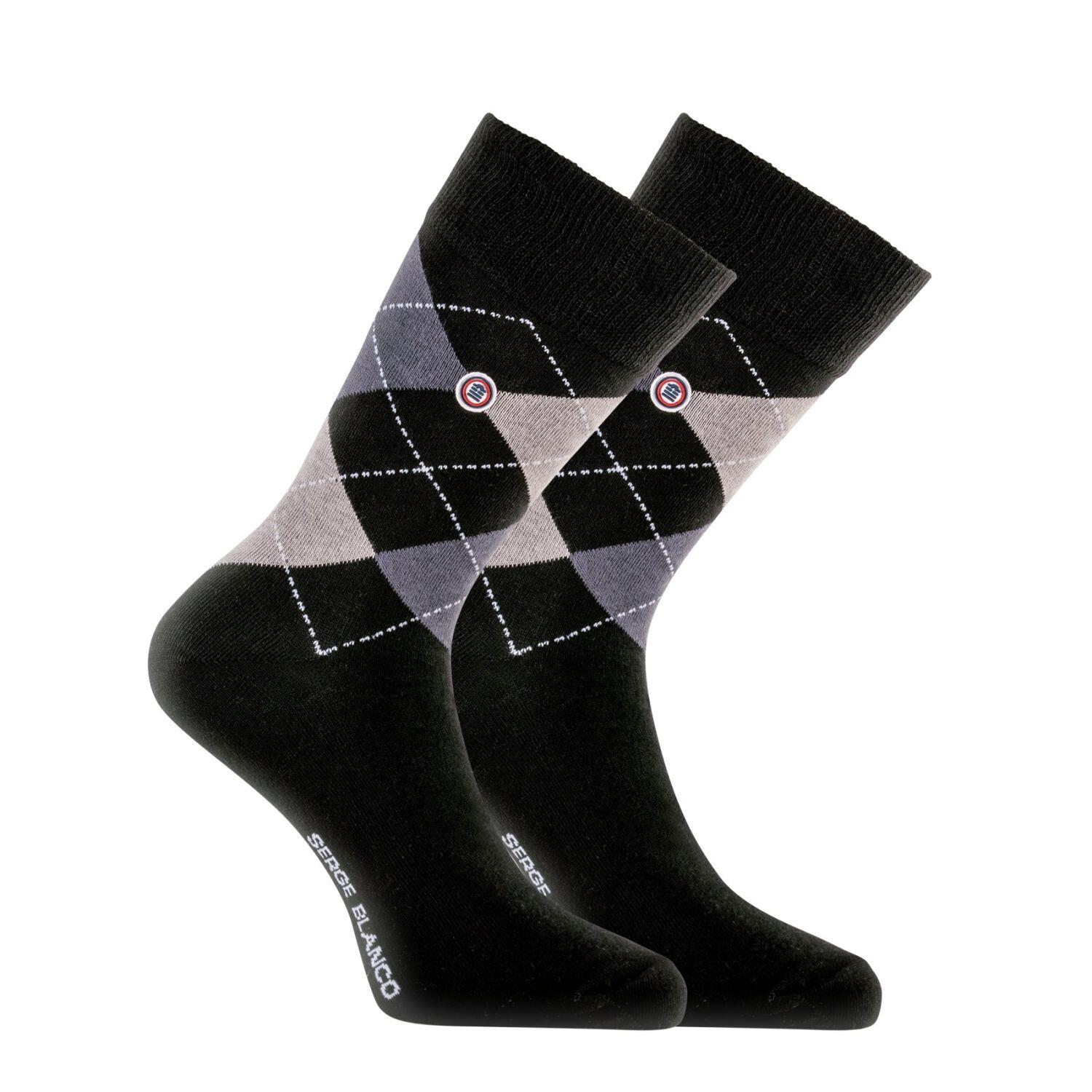 Lot de 6 paires de chaussettes de ville Serge Blanco Losange 2/5
