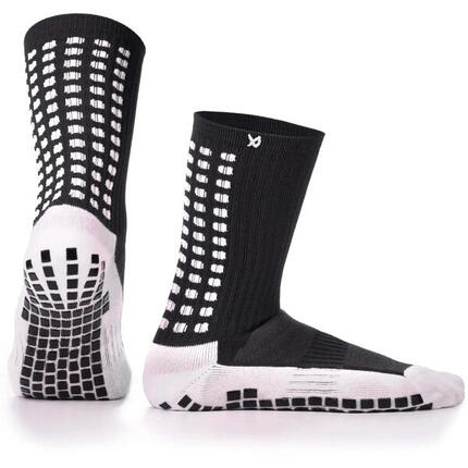 Chaussettes de football grip – mi-mollet – Noir - S