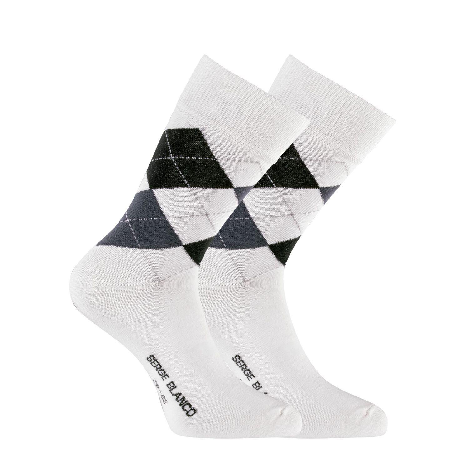 Lot de 6 paires de chaussettes de ville Serge Blanco Losange 4/5