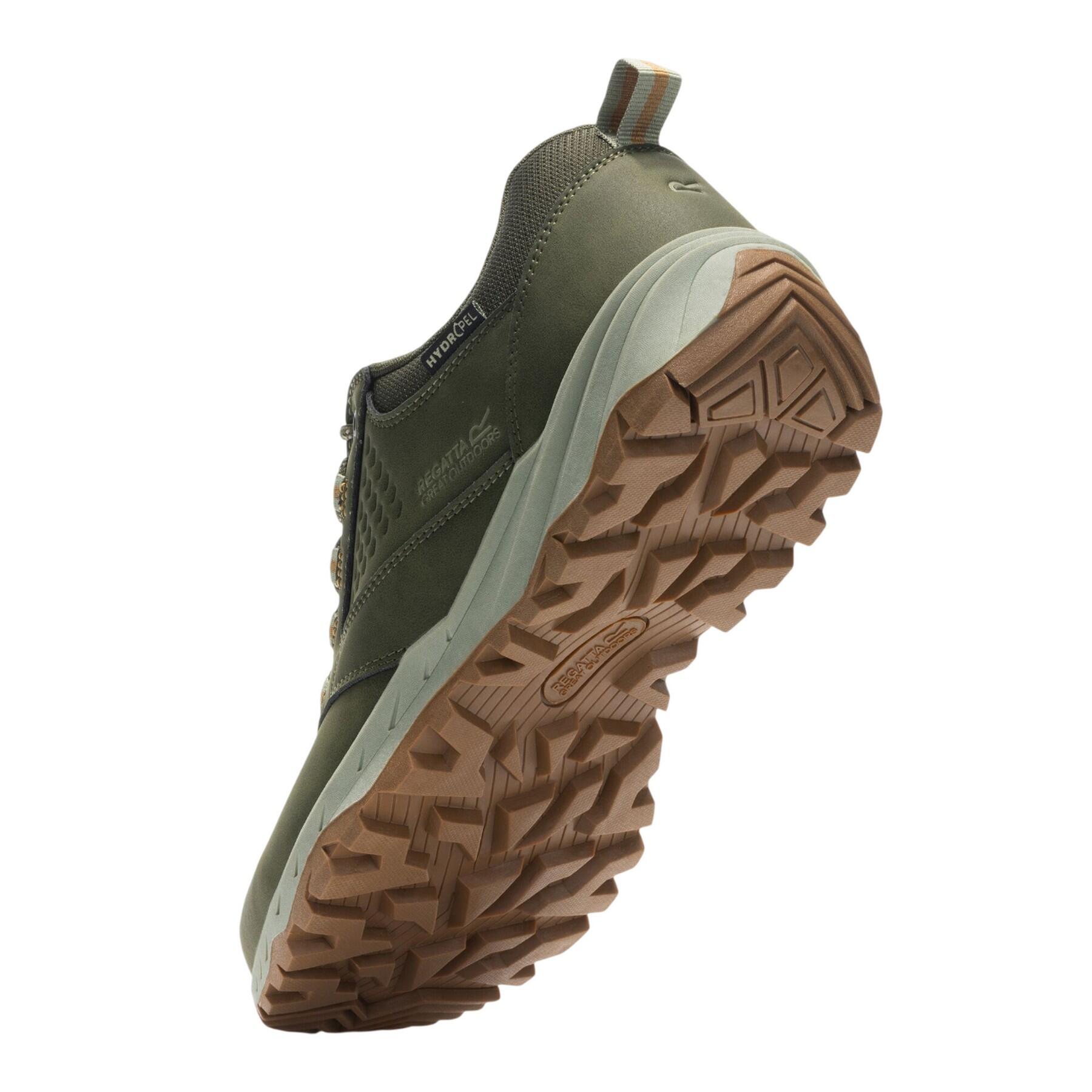 Chaussures Basses De Marche AMBLE Homme (Kaki Foncé / Jaune Vieil Or) 2/5