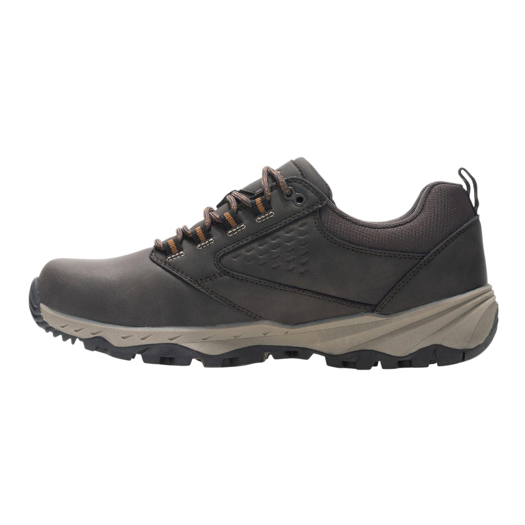 Chaussures Basses De Marche AMBLE Homme (Marron Gris Foncé / Marron Clair) 3/5