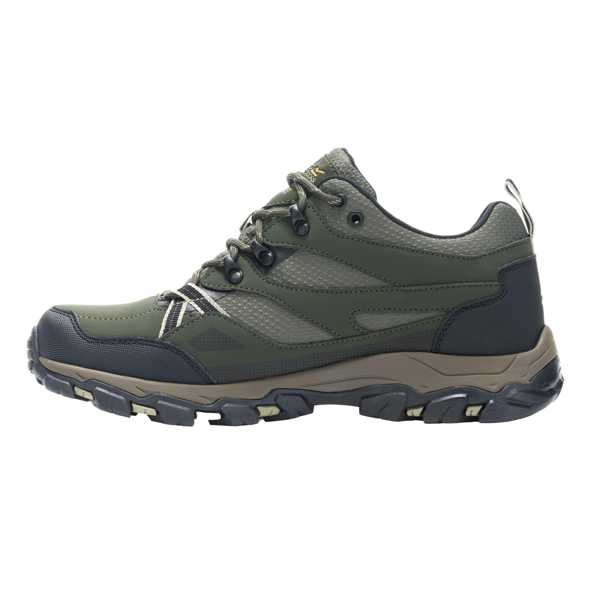 Heren Holcombe 3 Laag Wandelschoenen (Donker Khaki/Licht salie) 3/5
