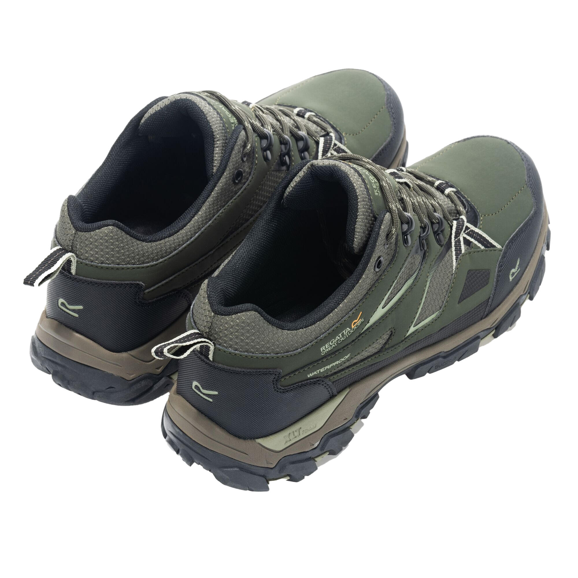 Heren Holcombe 3 Laag Wandelschoenen (Donker Khaki/Licht salie) 2/5