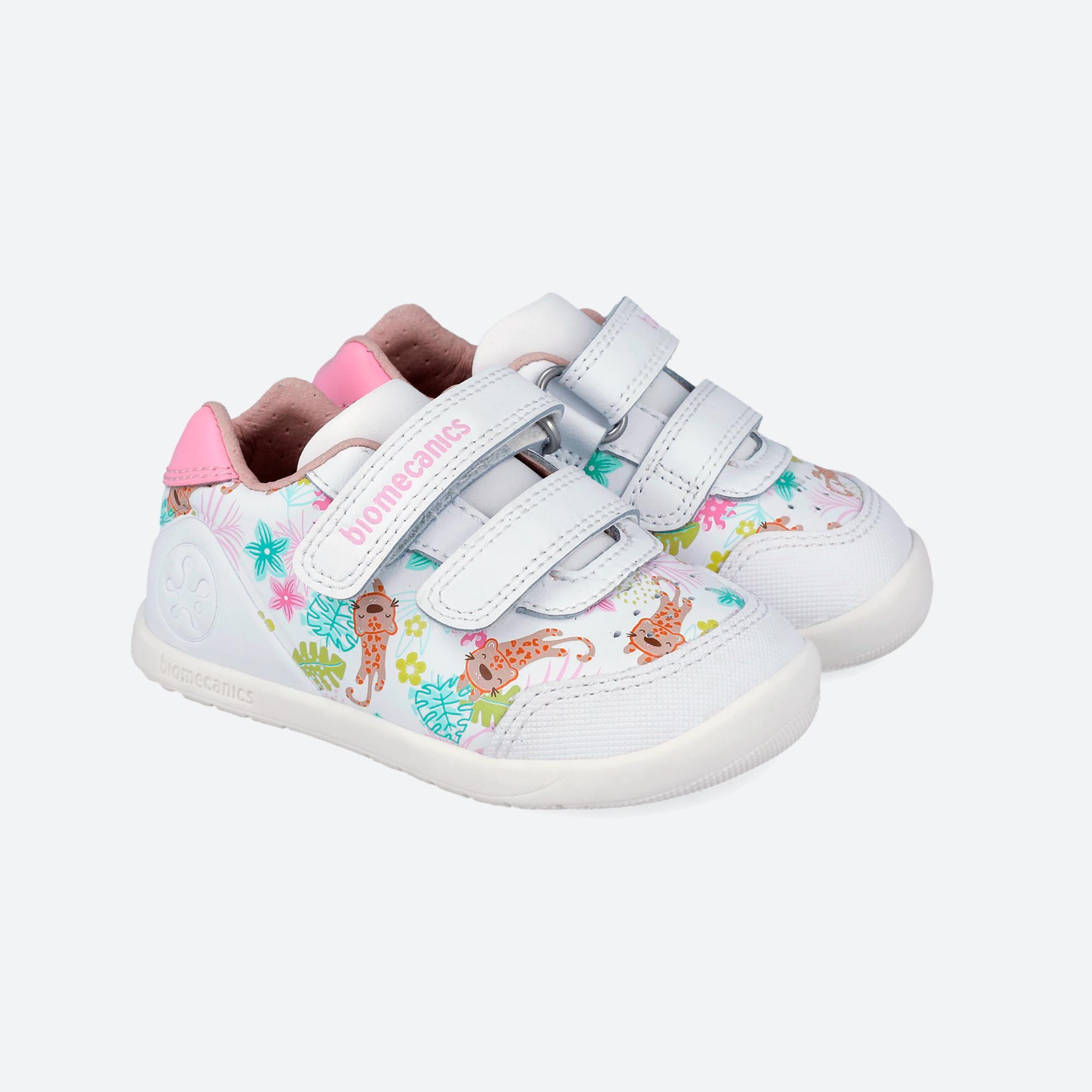 Sapatilhas Barefoot Bebé Biomecanics 262156A em Branco com Velcro 2/7