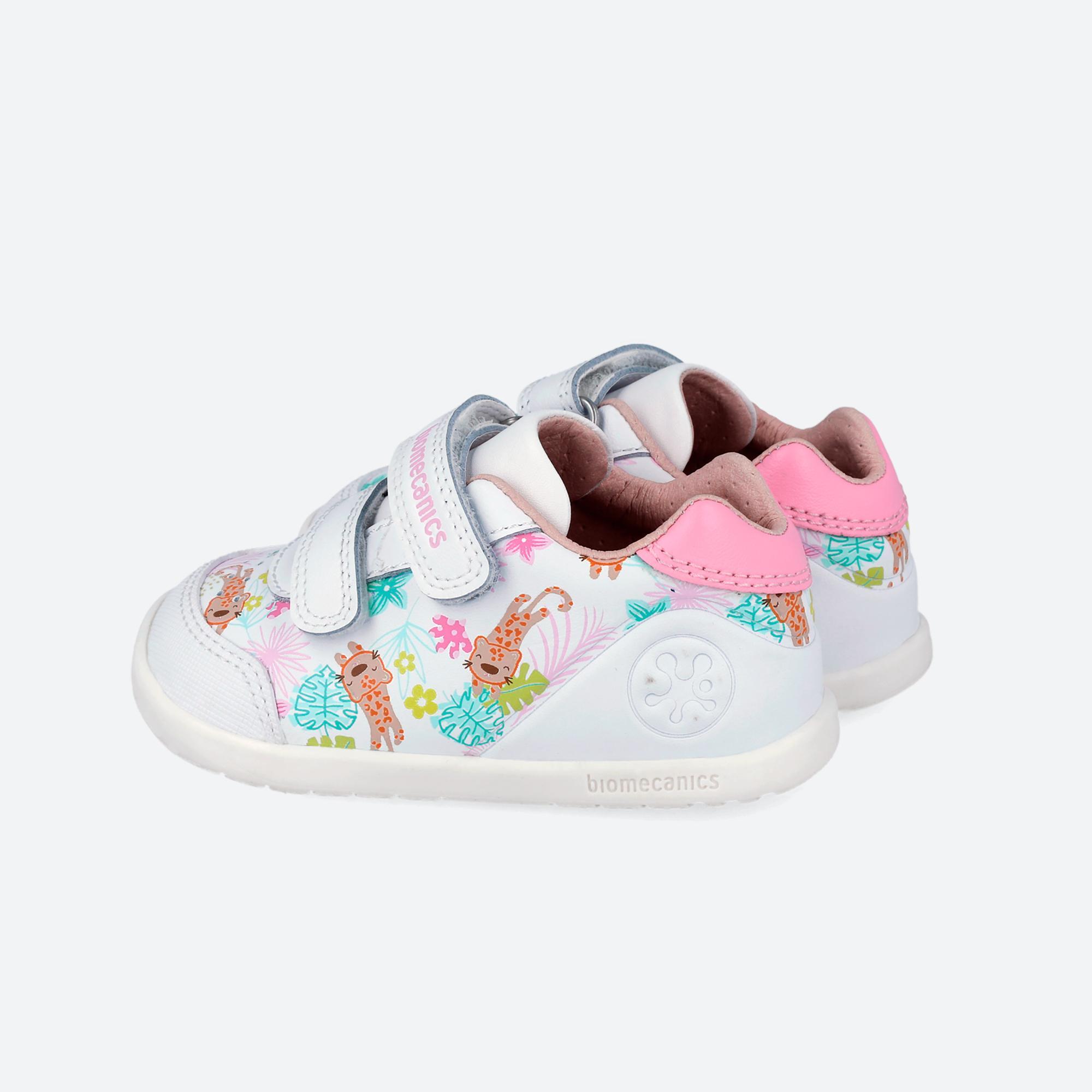 Sapatilhas Barefoot Bebé Biomecanics 262156A em Branco com Velcro 5/7