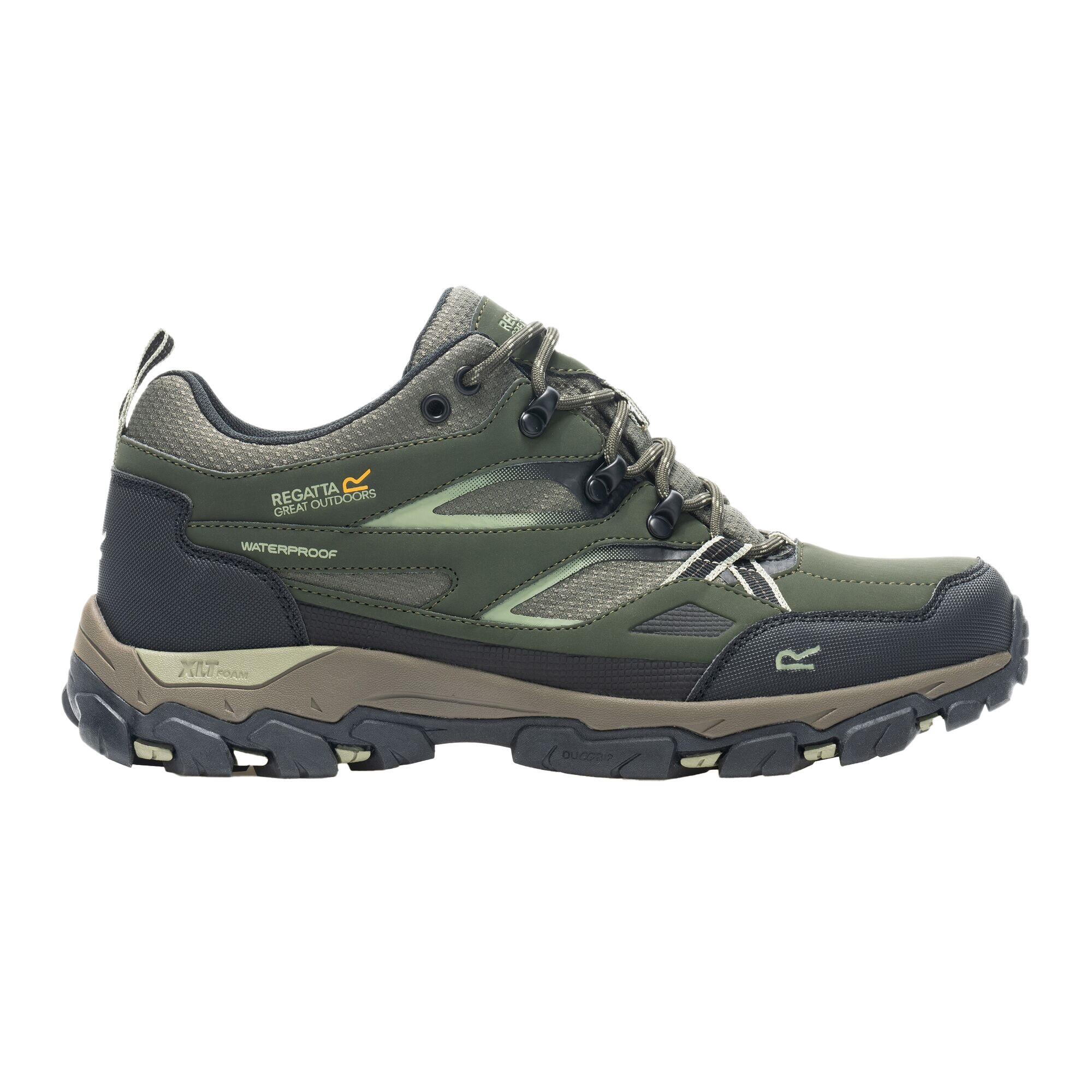 Heren Holcombe 3 Laag Wandelschoenen (Donker Khaki/Licht salie) 4/5