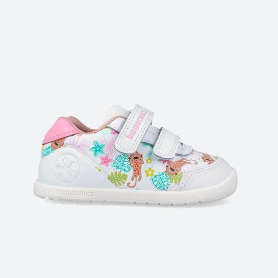 Zapatillas Barefoot Bebé Biomecanics 262156A Blancas Cierre adherente