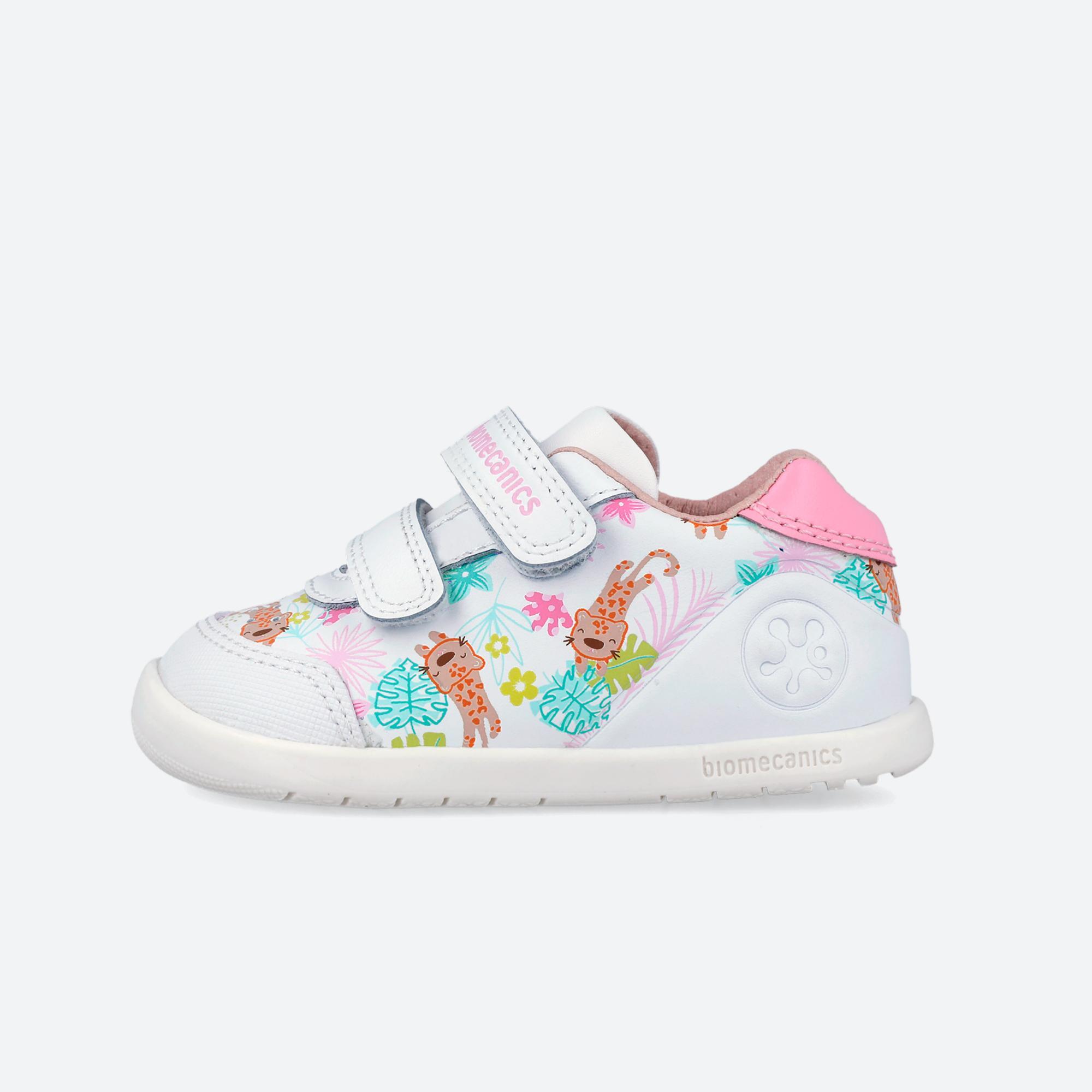 Sapatilhas Barefoot Bebé Biomecanics 262156A em Branco com Velcro 6/7