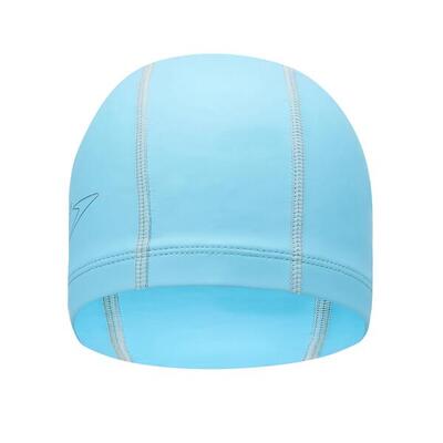 Kinder/kids badmuts met pace logo (lichtblauw)