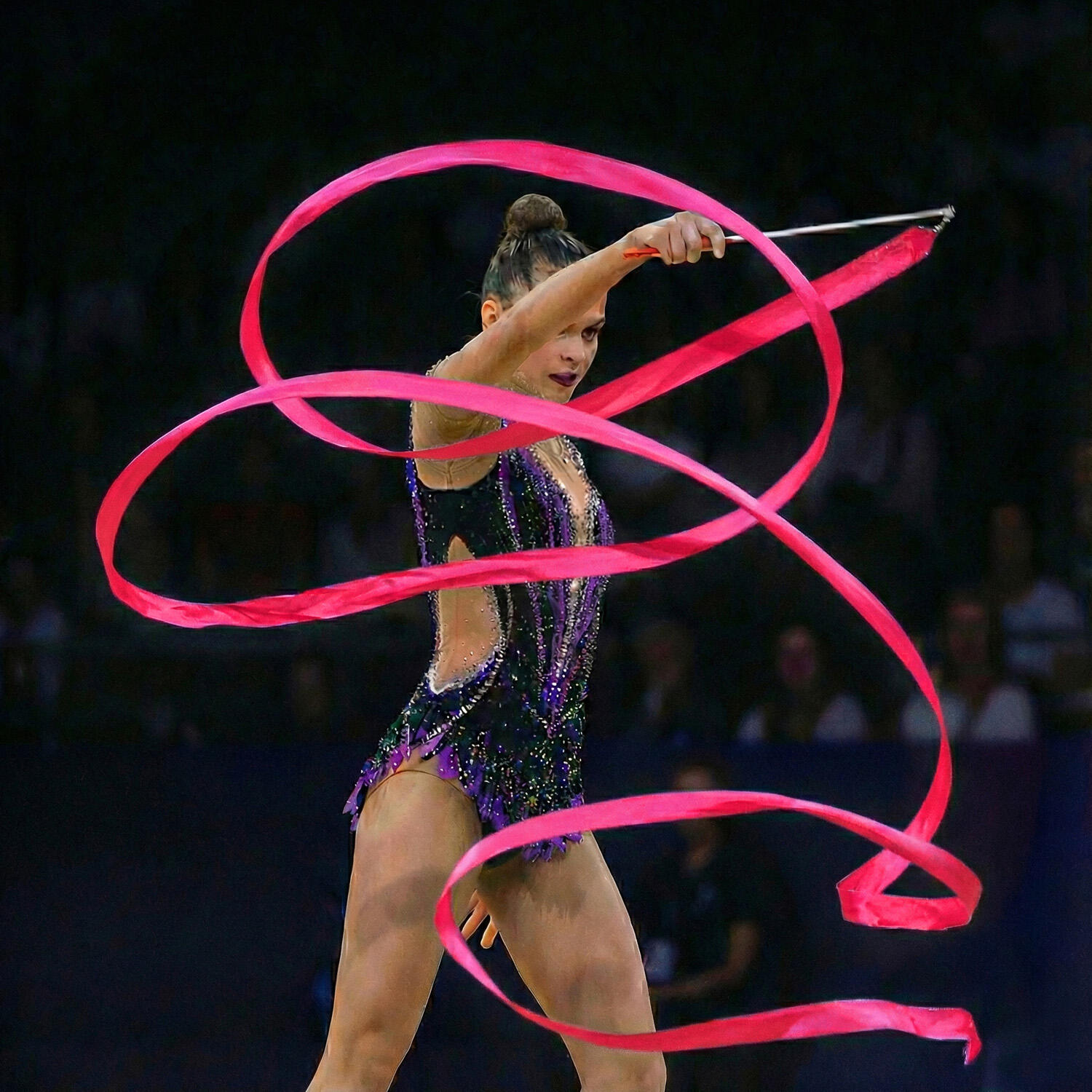 Cinta Gimnasia Rítmica Carola Gelo 4M Fucsia 2/4