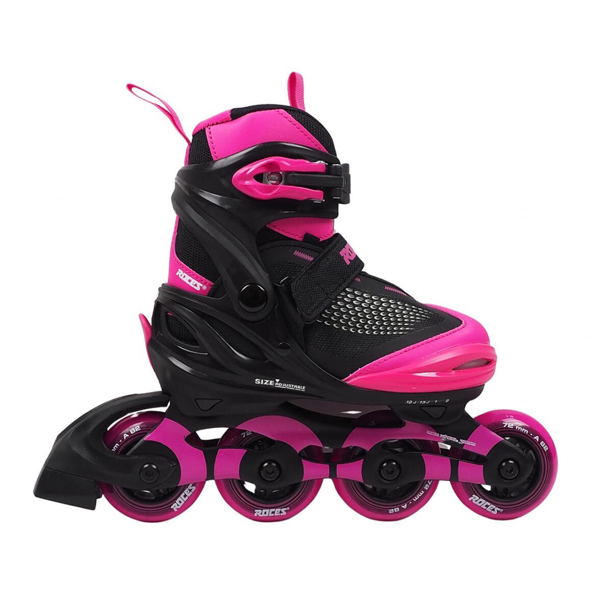 Meisjes Moody X Inline Rolschaatsen (Zwart/roze) 3/6