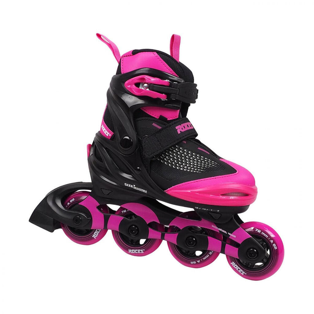 Girls Moody X Inline Roller Skates (Black/Pink)
