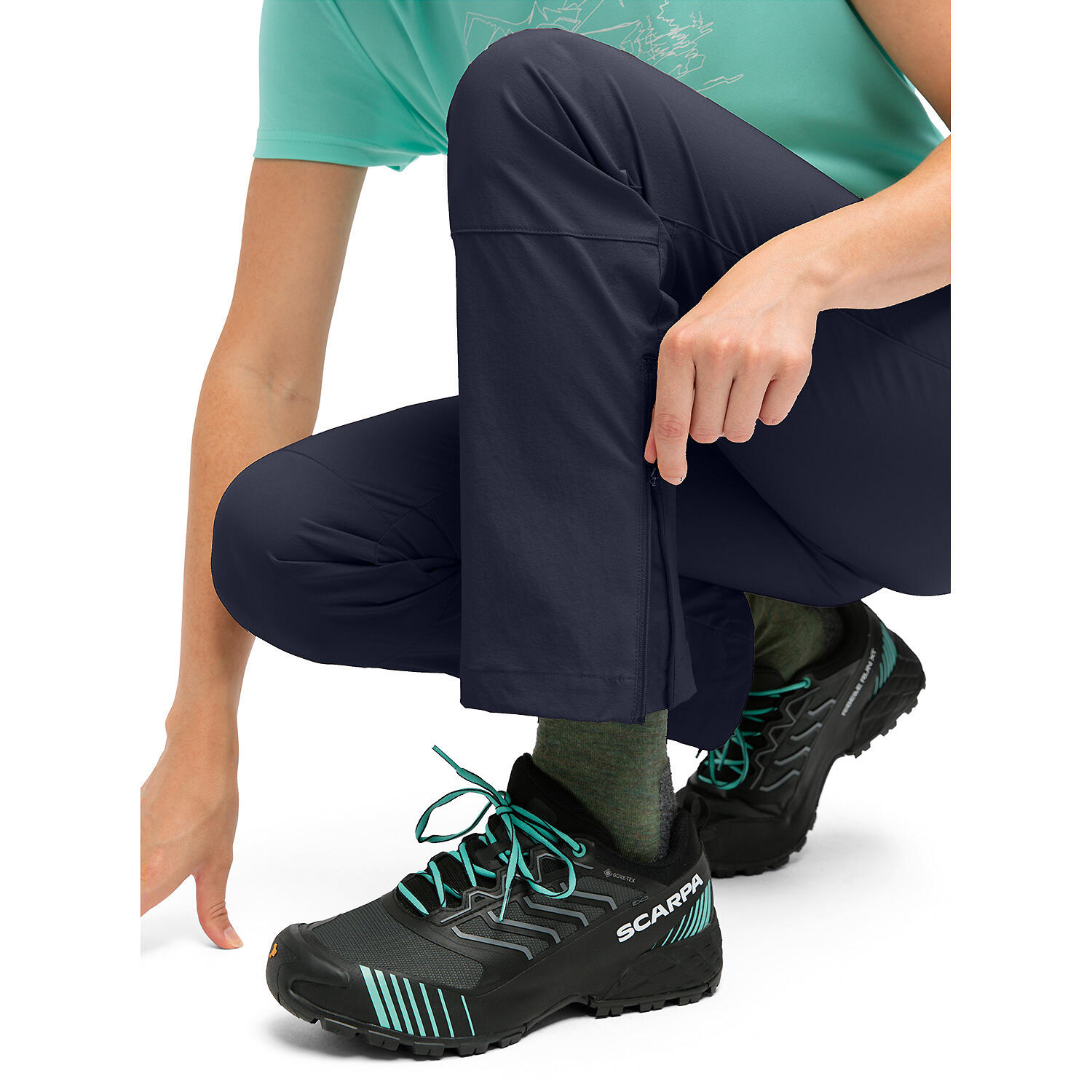 Pantaloni da trekking da donna Maier Sports Inara Vario 6/7