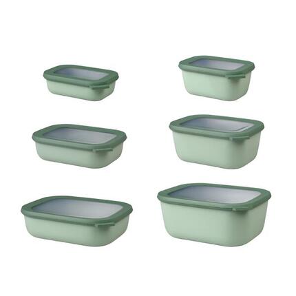 Mepal Cirqula Mikrowellengeschir set 6 teilig - Nordic sage