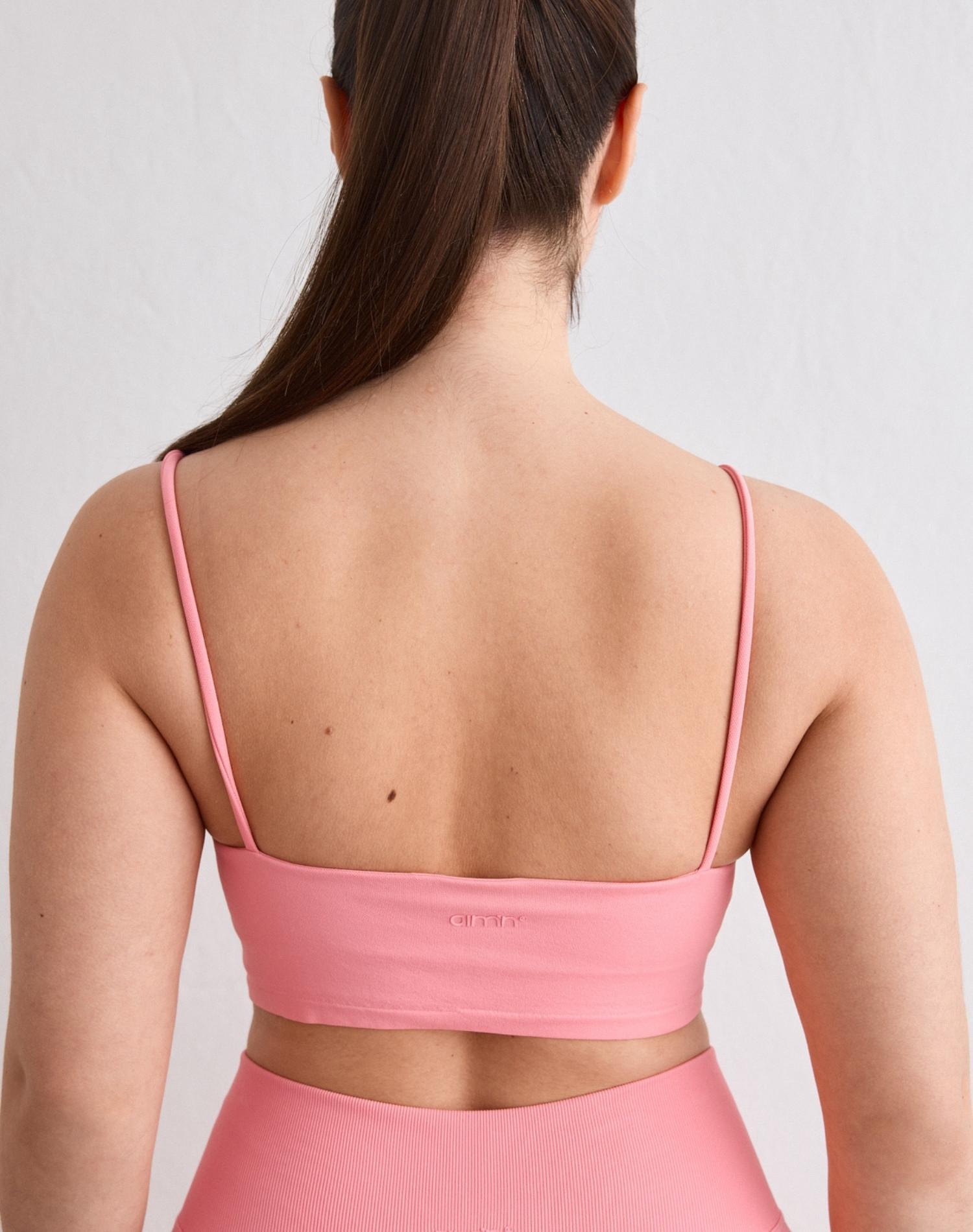 Femme Soutien-gorge de sport Maintien léger Rose Poudré 3/6