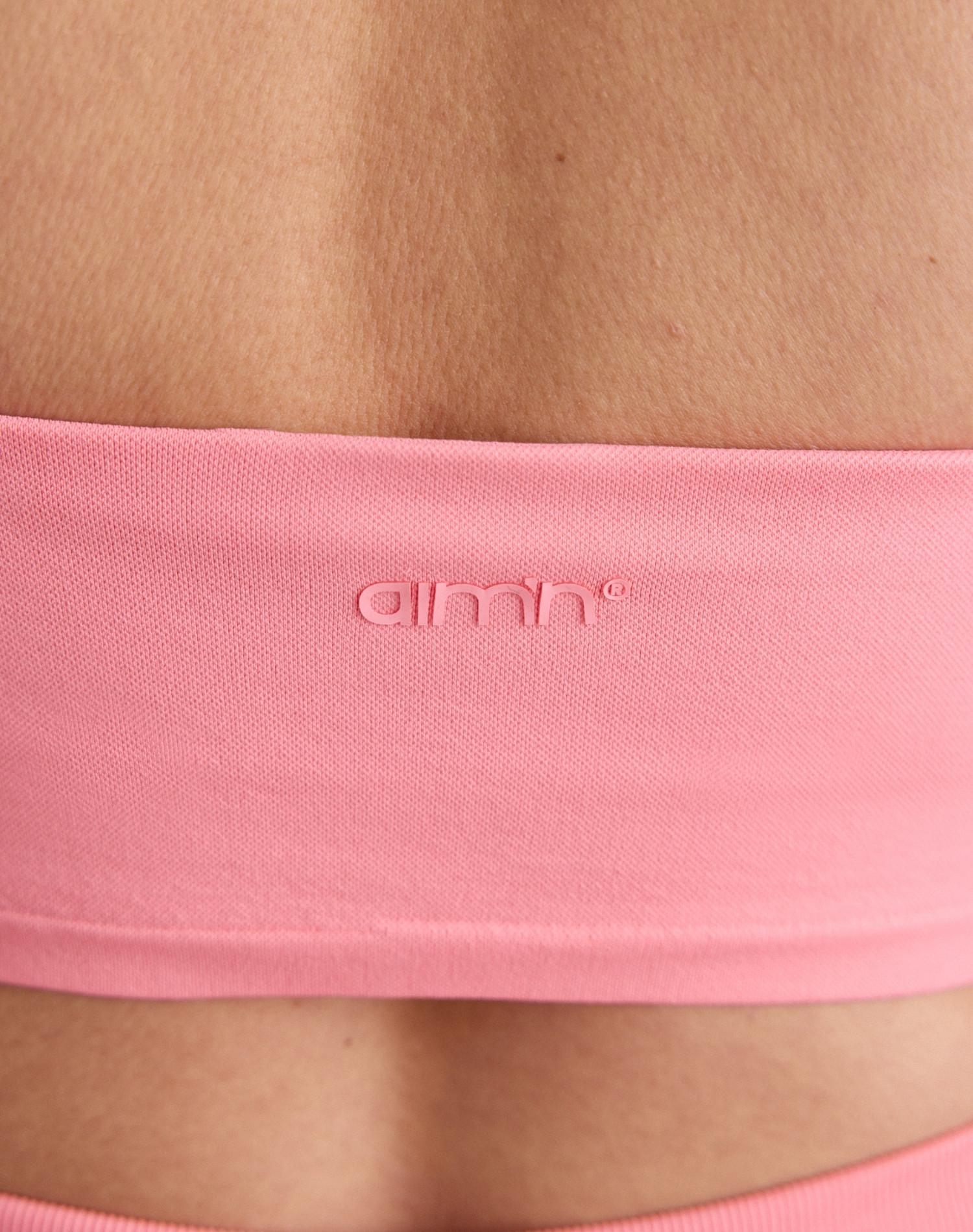 Femme Soutien-gorge de sport Maintien léger Rose Poudré 5/6