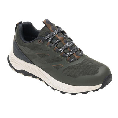 Heren ravika trainers (donker kaki/zadel)