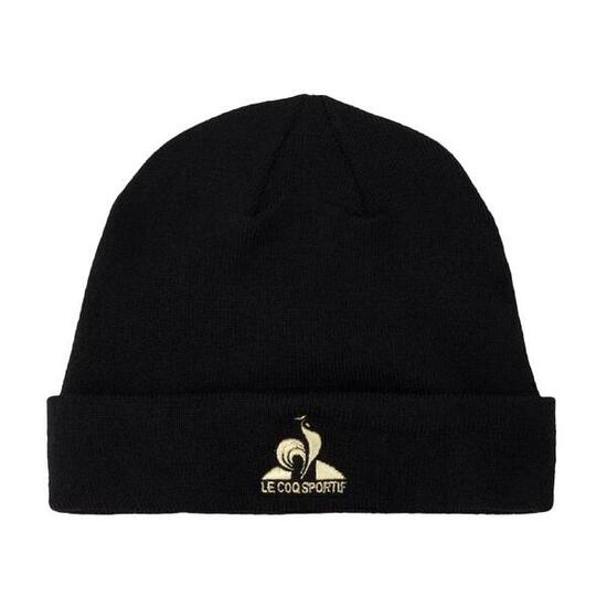 Bonnet Noir Mixte Le Coq Sportif Coq D'or N°1