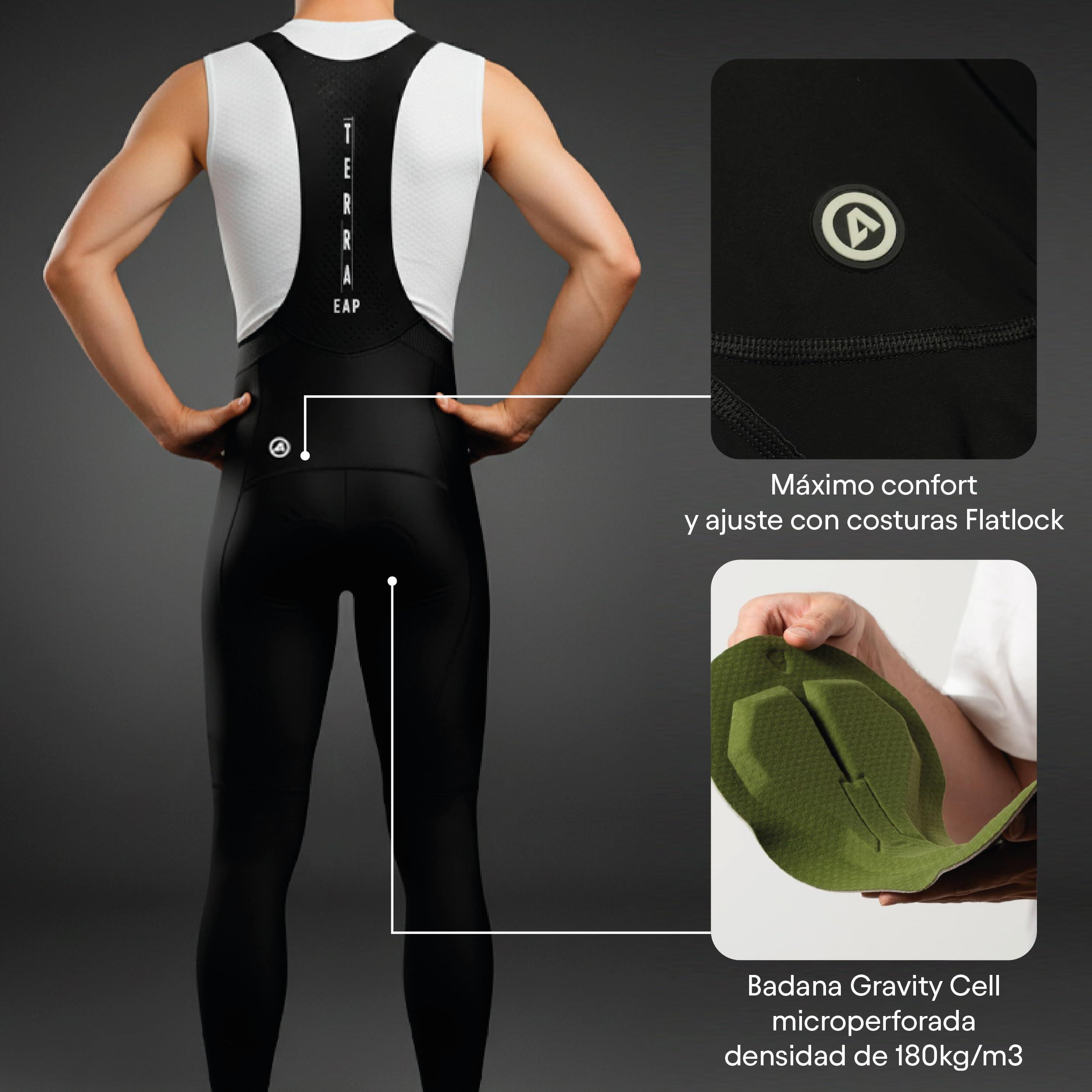 Atika Culotte Ciclismo Hombre Largo Terra Confort – Ropa Ciclismo Hombre Tirante 3/7