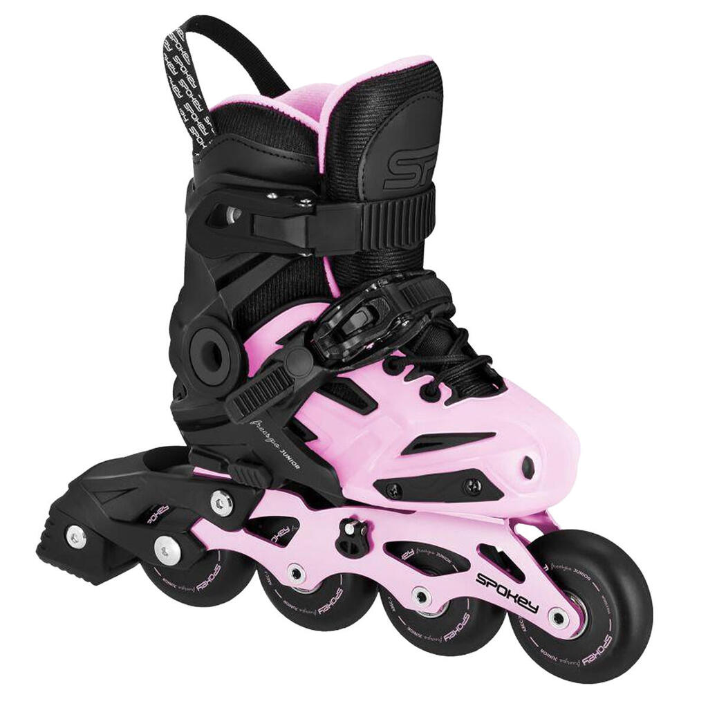 Childrens/Kids Freespo Inline Roller Skates (Black/Pink)