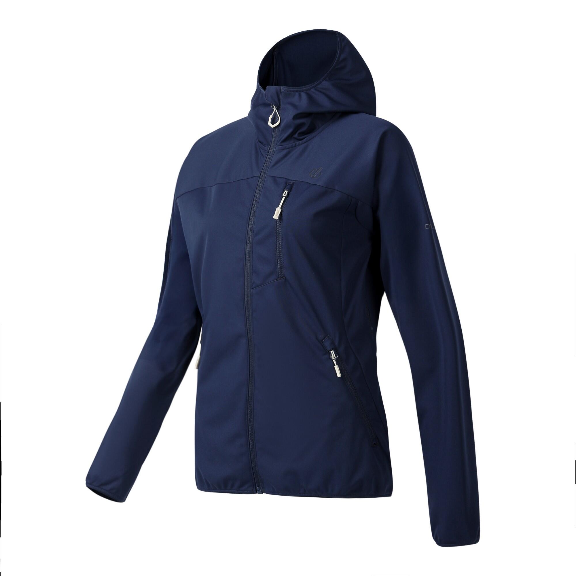 Veste Softshell À Capuche LEXAN Femme (Bleu Marine) 3/4