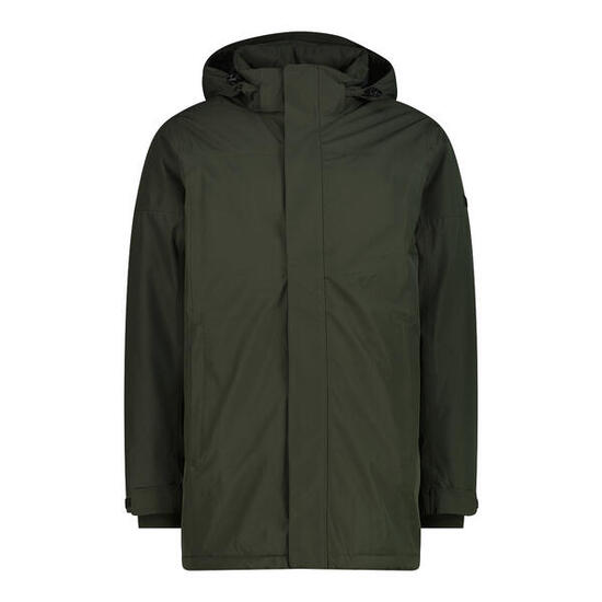 Kurtka parka z zamkiem błyskawicznym i stałym kapturem CMP