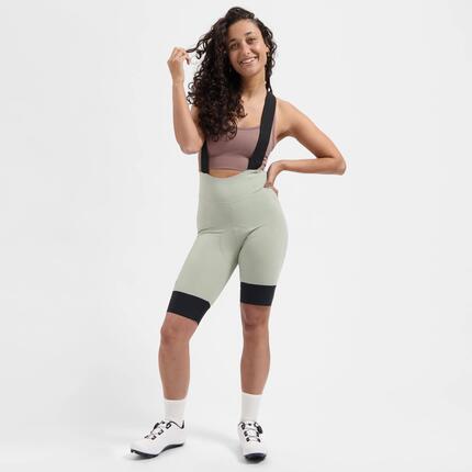 Korte Fietsbroek Met Bretels Dames Signature
