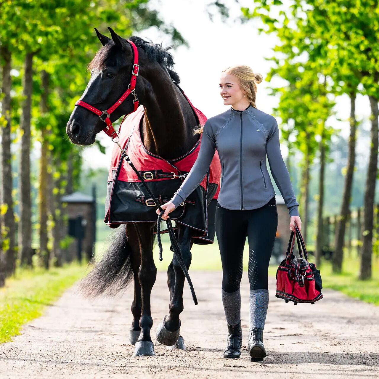 Veste équitation full zip femme QHP Oakleigh 7/7