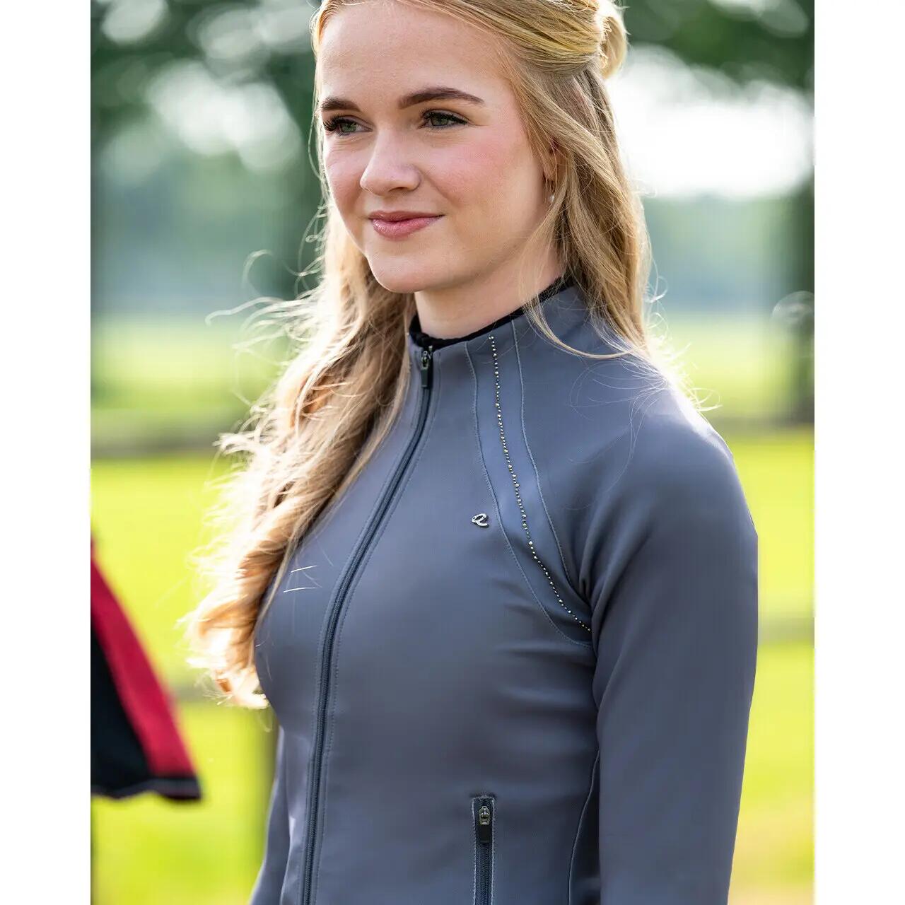 Veste équitation full zip femme QHP Oakleigh 6/7