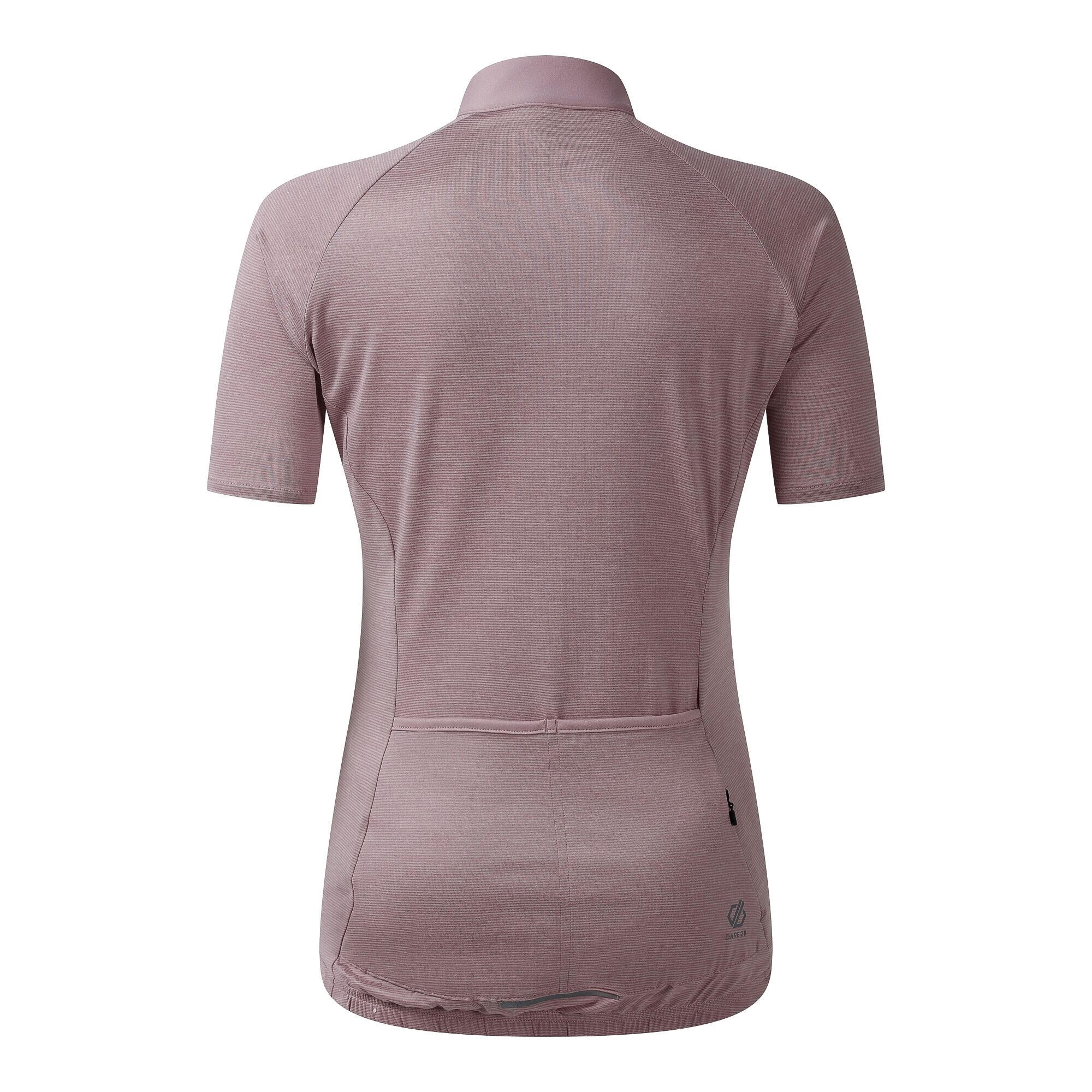 Womens/Ladies Pedal II Jersey (Mauve Shadow) 2/4