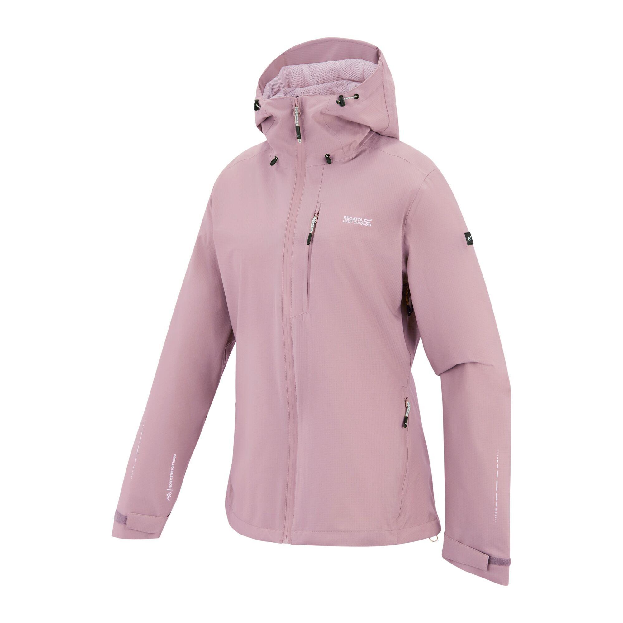 Chaqueta Impermeable Oklarna para Mujer Polvo Lila 3/5