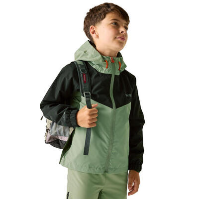 Hanleigh waterdichte jas voor kinderen/kinderen (olympisch blauw/scherp groen)