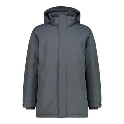 Kurtka parka z zamkiem błyskawicznym i stałym kapturem CMP