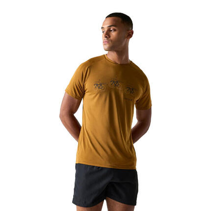 Tech II" TShirt für Herren Kurkuma-Gelb
