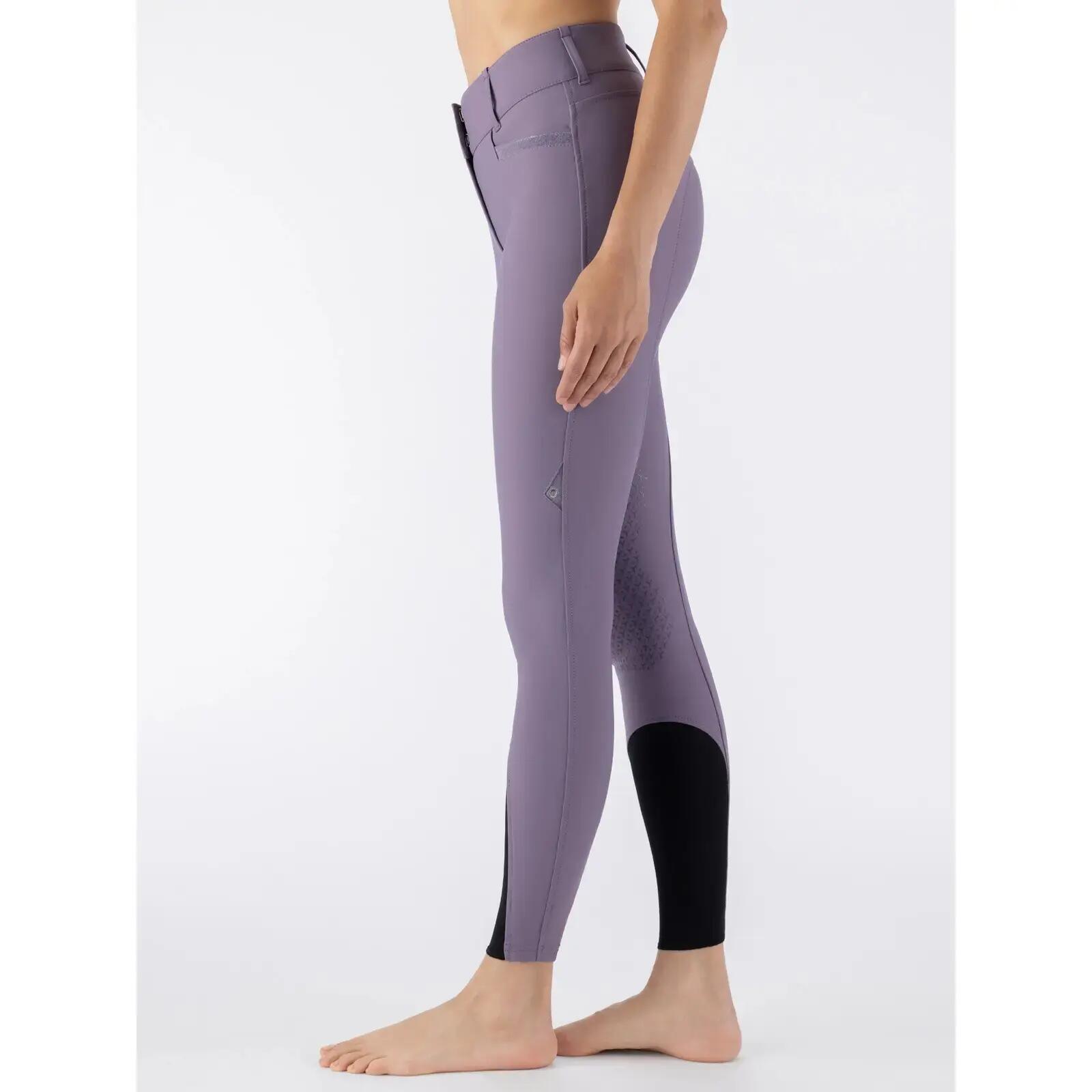 Pantaloni da equitazione da donna a media aderenza Equiline Crystalek 3/5