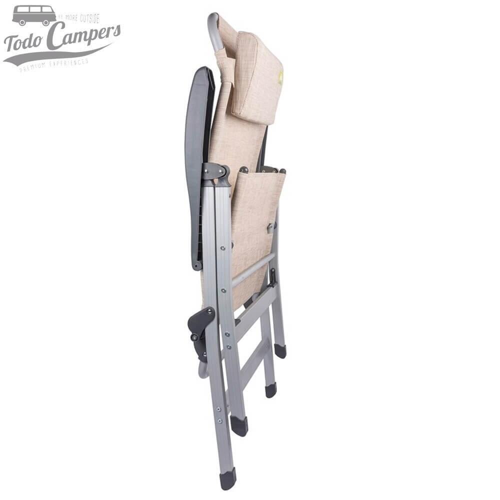 Silla plegable y reclinable Via Mondo Comfort – Beige 2/7