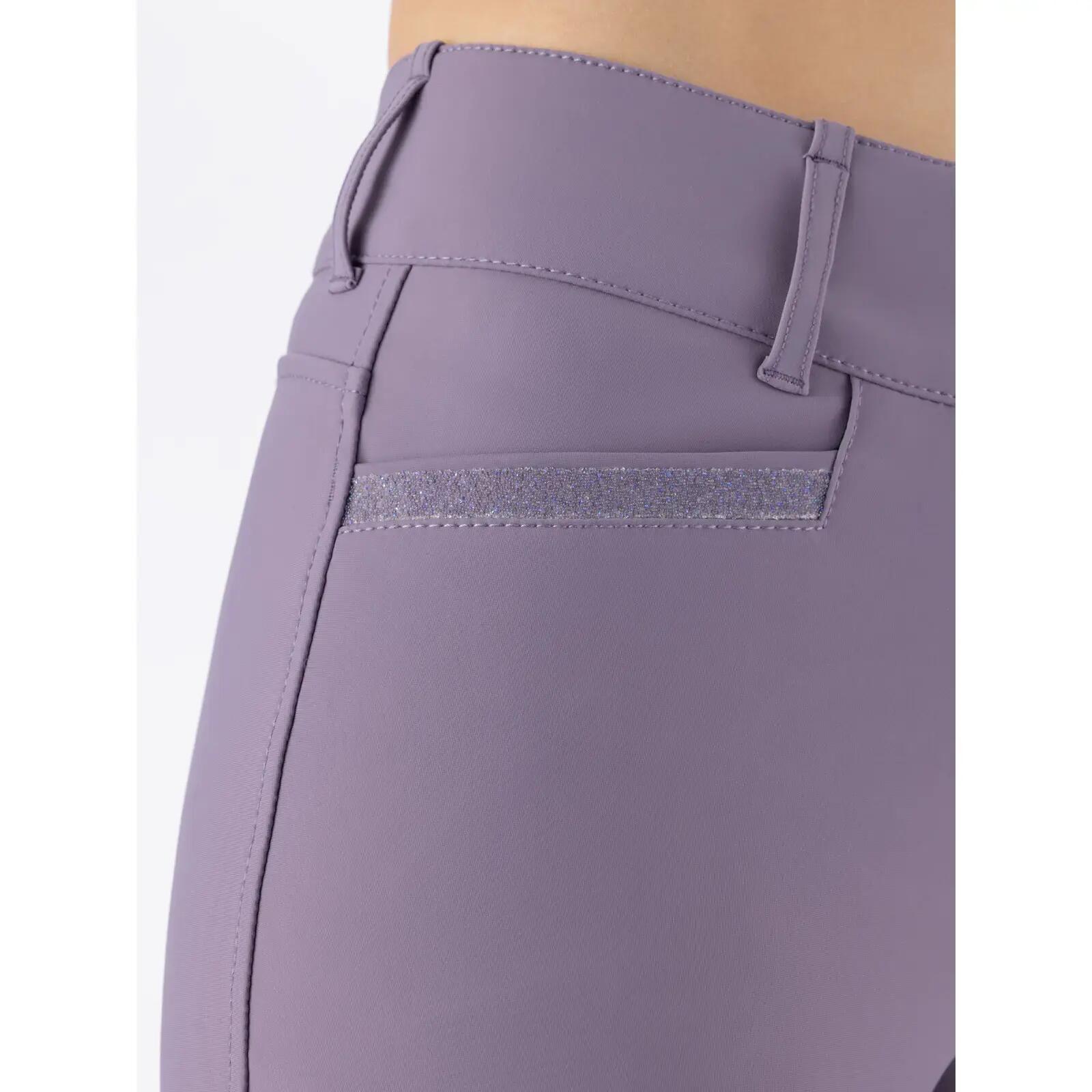 Pantaloni da equitazione da donna a media aderenza Equiline Crystalek 4/5